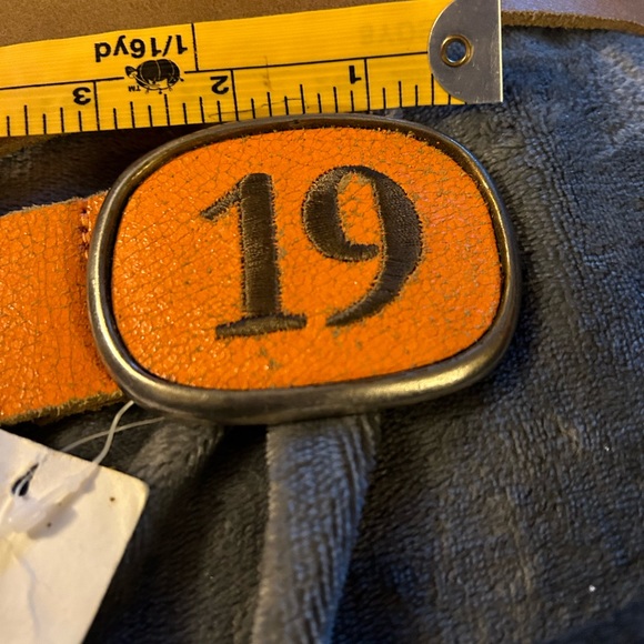 NWT Buffalo Retro Style Belt. Size XL. Orange Leather - Picture 10 of 10